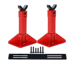 Realistic Axle Metal Hi-Lift Jack For 1/10 RC AXIAL RACING SCX-10 TRAXXAS TRX-4 CRAWLER - RED - SC02/RE