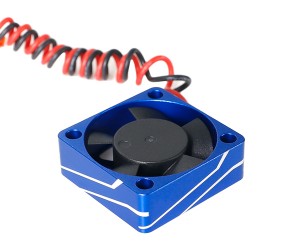 ALUMINIUM ONE-PIECE COOLING FAN - LINE PATTERN 30 X 30mm 4.8V-8.4 28000RPM - RS-ALFAN3030A/BU