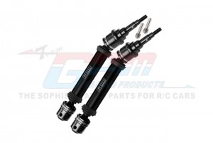 GPM FR1006R STEEL JOINT 6061 ALLOY REAR DRIVESHAFT ASSEMBLY WITH 6mm AXLE 9052 FOR 1/10 TRAXXAS RAPTOR R STAMPEDE RUSTLER - BLACK - FR106R-BK