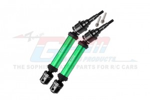 GPM FR1006R STEEL JOINT 6061 ALLOY REAR DRIVESHAFT ASSEMBLY WITH 6mm AXLE 9052 FOR 1/10 TRAXXAS RAPTOR R STAMPEDE RUSTLER - GREEN - FR106R-G