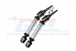 GPM FR1006R STEEL JOINT 6061 ALLOY REAR DRIVESHAFT ASSEMBLY WITH 6mm AXLE 9052 FOR 1/10 TRAXXAS RAPTOR R STAMPEDE RUSTLER - SILVER - FR106R-S