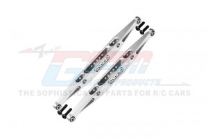 GPM BR014LN 7075 ALLOY REAR LOWER TRAILING ARMS LOS234003 FOR LOSI 1/10 BAJA REY / ROCK REY / HAMMER REY U4 - SILVER - BR014LN-S