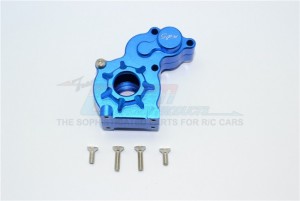 ALUMINUM TRANSMISSION SPUR GEAR CASE AXIAL SCX10 - Blue - SCX27038-B