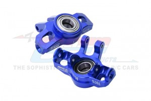 GPM MGM021 7075 ALLOY FRONT STEERING BLOCK LARGER INNER BEARINGS ARA330841 FOR ARRMA 1/14 MOJAVE GROM TRUCK ARA2104 - BLUE - MGM021-B