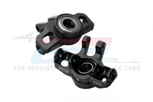 GPM MGM021 7075 ALLOY FRONT STEERING BLOCK LARGER INNER BEARINGS ARA330841 FOR ARRMA 1/14 MOJAVE GROM TRUCK ARA2104 - BLACK - MGM021-BK