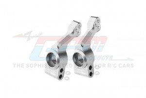 GPM SLA2W022N 7075 ALLOY REAR STUB AXLE CARRIERS 1952 FOR 1/10 TRAXXAS SLASH RAPTOR R RUSTLER  HOSS TRUCK - SILVER - SLA2W022N-S