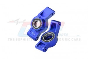 GPM XRT022 7075 ALLOY REAR HUB STUB AXLE CARRIERS WITH THREE OVERSIZE BEARING 7852 FOR TRAXXAS 1/5 X-MAXX 6S 8S / 1/6 XRT 8S MONSTER - BLUE - XRT022-B