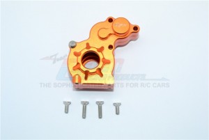 ALUMINUM TRANSMISSION SPUR GEAR CASE AXIAL SCX10 - SCX27038-OR