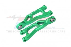 GPM MGM057 7075 ALLOY REAR UPPER SUSPENSION ARMS ARA330840 FOR ARRMA 1/14 MOJAVE GROM MEGA 380 DESERT TRUCK ARA2104 - GREEN - MGM057-G