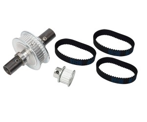 ALUMINUM BELT CONVERSATION SYSTEM NOISE FRICTION REMOVE 40T 15T/20T FOR ARRMA TYPHON / INFACTION / TYPHON 6S BLX - 40T / 20T - RS-AR220029-4020T