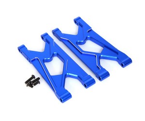 ALUMINUM REAR LOWER SUSPENSION ARM ARA330751 FOR 1/10 ARRMA GORGON MONSTER TRUCK ARA3230S - BLUE - RS-ARA330751-BU