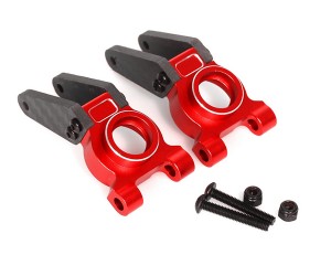 ALUMINUM REAR HUB CARRIER AR330467 FOR 1/10 ARRMA GORGON MONSTER TRUCK ARA3230S - RED - RS-AR330467/RE