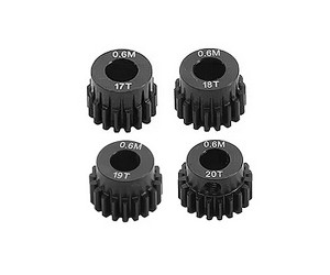 HARD STEEL M0.6 5mm BORE MOTOR PINION GEAR SET 17T - 28T  FOR 1/10 1/12 RC CAR - RS-PG0617-20T