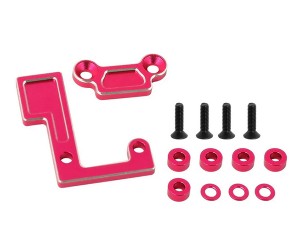 ALUMINUM SPUR GEAR MOUNT WITH MAIN SHAFT HOLD FOR TAMIYA 1/10 TT-02 TT-02D TT02-S TT-02B RC CAR - RED - TT02-25/RE