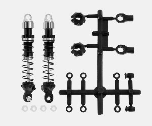 ALUMINUM OIL DAMPER SET - 80mm FOR 1/10 AXIAL SCX-10 TRAXXAS TRX-4 TRX-6 CRAWLER - RS-DP080/SI