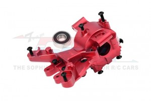 GPM TS012 7075 ALUMINUM FRONT UPPER AND LOWER BULKHEAD 8920 FOR TRAXXAS 1/8 6S MAXX SLASH 1/10 MAXX  WIDEMAXX MONSTER - RED - TS012-R