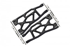 GPM TXM055F/R ALUMINIUM FRONT / REAR LOWER ARMS  FOR 6S TRAXXAS XMAXX 6S 8S - Black - TXM055F/R-BK