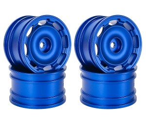 ALUMINUM M-CHASSIS RIM 46 x 25mm DISC TYPE For 1/10 TAMIYA M05 M05 M07 XM-01 MB-01 CAR - BLUE - RS-WH422512C/BU