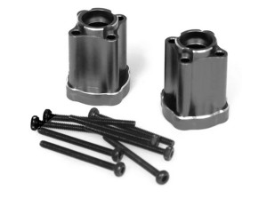ALUMINUM REAR AXLE MOUNT LOS214043 FOR RC LOSI 1/18 MINI LMT MONSTER LOS01026 - RS-LOS214043/BK
