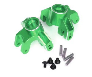 ALUMINUM FRONT STEERING BLOCK LOS214041 FOR RC LOSI 1/18 MINI LMT MONSTER LOS01026 - GREEN - RS-LOS214041A/G