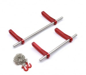 ALUMINUM FRONT & REAR ADJUSTABLE BUMPER W. TOW HOOK SET FOR AXIAL RACING SCX-10 TRAXXAS TRX-4 TRUCK - TRX8124/RE