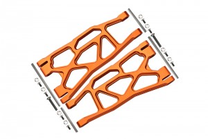 GPM TXM055F/R ALUMINIUM FRONT / REAR LOWER ARMS  FOR 6S TRAXXAS XMAXX 6S 8S - Orange - TXM055F/R-OR