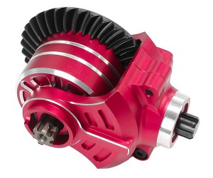 ALUMINUM Diff CASE W. STEEL RING GEAR 35T & PINION GEAR 14T YOKE SET  ARA310956 FOR 1/10 ARRMA BIG ROCK GRANITE KRATON SENTON VORTEKS 1/8 TYPHON 3S 4S - RED - RS-ARA310956/3514A/RE