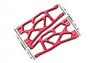 GPM TXM055F/R ALUMINIUM FRONT / REAR LOWER ARMS  FOR 6S TRAXXAS XMAXX 6S 8S - Red - TXM055F/R-R