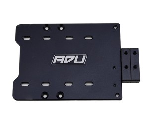 ALUMINUM ESC SPEED CONTROL PLATE HOBBYWING EZRUN MAX5 G2 MAMBA XLX2 FOR TRAXXAS 1/5 TRAXXAS X-MAXX 8S MONSTER - BLACK - RS-XMAXXESC/BK