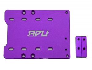 ALUMINUM ESC SPEED CONTROL PLATE HOBBYWING EZRUN MAX5 G2 MAMBA XLX2 FOR TRAXXAS 1/5 TRAXXAS X-MAXX 8S MONSTER - RS-XMAXXESC/PU