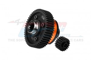 GPM TXM5111 4140 MEDIUM CARBON STEEL 7075 ALLOY CENTER COMPLETE DIFFERENTIAL 7796 FOR TRAXXAS 1/5 X-MAXX 6S 8S 1/6 XRT 8S MONSTER - ORANGE - TXM5111-OR