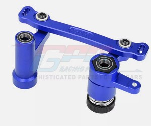 GPM LUX048  Alloy Steering Bellcrank Set TLR241079 TLR241038 FOR  LOSI 1/6 8IGHT-X LASERBUT 1/8 8XE 8XTE BUGGY - BLUE - LUX048-B