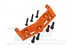 GPM LMT024L 1/5 SIZE STANDARD 7075 ALLOY STEERING SERVO MOUNT PLATE LOS241036 FOR LOSI 1/8 1/10 LMT 4WD SOLID AXLE MONSTER TRUCK - ORANGE - LMT024L-OR