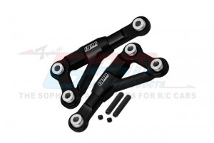 GPM TFM054 7075 ALLOY FRONT UPPER SUSPENSION ARMS 10533 FOR TRAXXAS 1/10 4-TEC DRIFT  REAR WHEEL DRIVE ON-ROAD DRIFT CAR 105237-4 - TFM054-BK