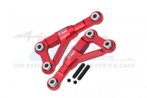 GPM TFM054 7075 ALLOY FRONT UPPER SUSPENSION ARMS 10533 FOR TRAXXAS 1/10 4-TEC DRIFT  REAR WHEEL DRIVE ON-ROAD DRIFT CAR 105237-4 - RED - TFM054-R