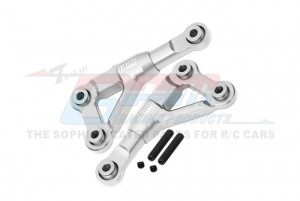 GPM TFM054 7075 ALLOY FRONT UPPER SUSPENSION ARMS 10533 FOR TRAXXAS 1/10 4-TEC DRIFT  REAR WHEEL DRIVE ON-ROAD DRIFT CAR 105237-4 - SILVER - TFM054-S