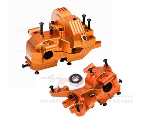 GPM TS01213 ALUMINUM FRONT & REAR BULKHEAD 8920 8928 8987 FOR 1/8 MAXX SLASH 1/10 MAXX WIDE MAXX MONSTER - ORANGE - TS01213-OR