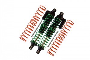 GPM TXM12170 ALUMINIUM FRONT/REAR ADJUSTABLE SPRING  SHOCKS TRAXXAS XMAXX - Black - TXM12170-BK-G