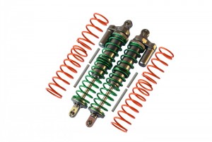 GPM TXM12170 ALUMINIUM FRONT/REAR ADJUSTABLE SPRING  SHOCKS TRAXXAS XMAXX - Gun Silver - TXM12170-GS-G