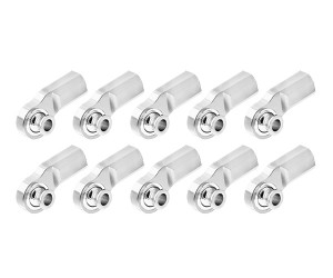 ALUMINUM M3 20mm TIE ROD BALL HEAD END FOR 1/10 RC TRAXXAS TRX-4 SCX10 TAMIYA CC-02 CRAWLER - SILVER - RS-M320/SI