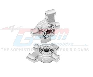 GPM TFM021 7075 ALLOY FRONT STEERING BLOCK LARGER INNER BEARING 10537 FOR TRAXXAS 1/10 4-TEC RC DRIFT CAR - SILVER - TFM021-S