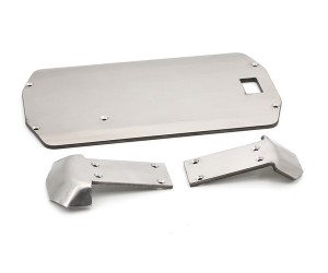 STAINLESS STEEL FRONT & REAR BUMPER MAIN CHASSIS 7522 FOR 1/18 TRAXXAS LA TRAX TETON RALLY TRUCK - TSP-TRX7522