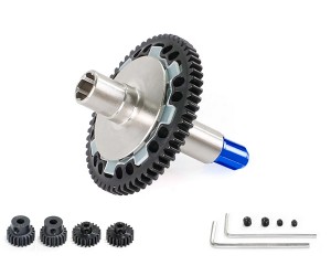 Steel M0.8 57T SLIPPER SET W. PINION GEAR SET ARA310949 AR310881 FOR 1/10 BIG ROCK GRANITE KRATON SENTON 1/8 TYPHON 3S BLX - RS-AR310881/BU