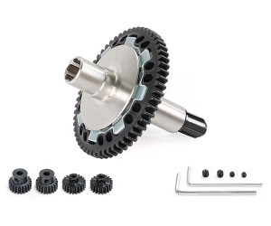 Steel M0.8 57T SLIPPER SET W. PINION GEAR SET ARA310949 AR310881 FOR 1/10 BIG ROCK GRANITE KRATON SENTON 1/8 TYPHON 3S BLX - RS-AR310881/BK