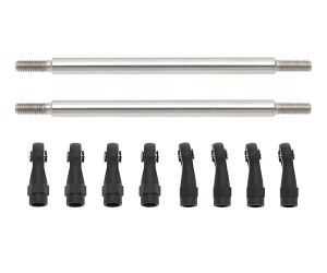 STAINLESS STEEL M4 TIE ROD LINKS 60 - 155mm FOR AXIAL RACING SCX10 CAPRA TRAXXAS TRX-4 TAMIYA CC-01 CC-02 CRAWLER TRUCK - 85mm - RS-SSM4085