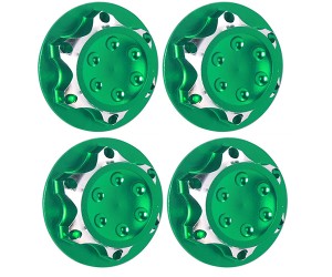 ALUMINUM 17mm LOCK NUT HEX FOR 1/7 1/8 ARRMA LOSI RC CAR BUGGY MONSTER - GREEN - RS-LN17/G
