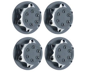 ALUMINUM 17mm LOCK NUT HEX FOR 1/7 1/8 ARRMA LOSI RC CAR BUGGY MONSTER - GUN SILVER - RS-LN17/GS