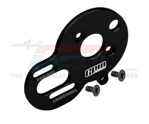 GPM LMB018 ALUMINUM 7075 MOTOR PLATE COMPATIBLE WITH HOBBYWING 1621 MOTOR LOSI-1769 FOR LOSI 1/24 Micro-B BUGGY LOS00007 - BLACK - LMB018-BK