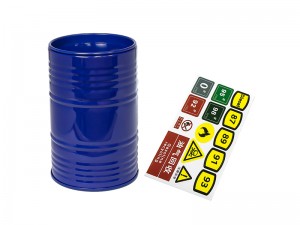 METAL OIL TANK DRUM BARREL FOR 1/10 RC CRAWLER ACCESSORIES AXIAL SCX10 TRAXXAS TRX-4 REDCAT GEN 7 GEN 8 CRAWLER TRUCK - RS-CA03-BU