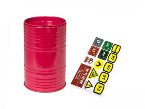 METAL OIL TANK DRUM BARREL FOR 1/10 RC CRAWLER ACCESSORIES AXIAL SCX10 TRAXXAS TRX-4 REDCAT GEN 7 GEN 8 CRAWLER TRUCK - RS-CA03-RE